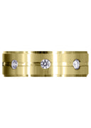 Yellow Gold Classic Diamond Mens Wedding Band | 0.56 Carats (Amari)