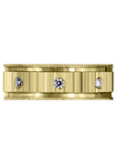 Yellow Gold Classic Diamond Mens Wedding Band | 0.4 Carats (Collin)