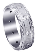 Classic Diamond Mens Wedding Band | 0.5 Carats (Peyton)