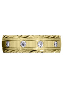 Yellow Gold Classic Diamond Mens Wedding Band | 0.5 Carats (Peyton)