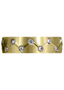 Yellow Gold Diamond Mens Wedding Band | 0.54 Carats | Satin Finish (Dominick)