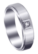Classic Diamond Mens Wedding Band | 0.05 Carats (Lukas)