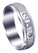 Classic Diamond Mens Wedding Band | 0.09 Carats (Zander)