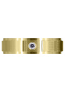 Yellow Gold Contemporary Diamond Mens Wedding Band | 0.05 Carats (Francisco)