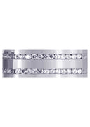 Diamond Mens Wedding Band | 1.44 Carats | Satin Finish (Cruz)