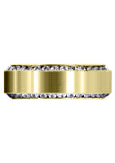 Yellow Gold Classic Diamond Mens Wedding Band | 2.1 Carats (Rylan)