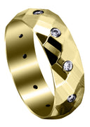 Yellow Gold Classic Diamond Mens Engagement Ring | 0.3 Carats (Israel)