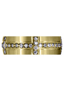 Yellow Gold Classic Diamond Mens Wedding Band | 0.83 Carats (Judah)
