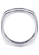Diamond Mens Wedding Band | 0.32 Carats | Sand Blast / High Polish Finish (Dalton)