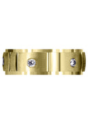 Yellow Gold Diamond Mens Wedding Band | 0.3 Carats | Satin Finish (Gideon)