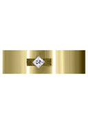Yellow Gold Classic Diamond Mens Wedding Band | 0.1 Carats (Javier)