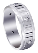 Diamond Mens Wedding Band | 0.3 Carats | Satin Finish (Reed)
