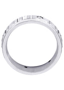 Diamond Mens Wedding Band | 0.3 Carats | Satin Finish (Reed)