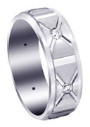 Diamond Mens Wedding Band | 0.3 Carats | Satin Finish (Enzo)