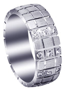 Classic Diamond Mens Wedding Band | 0.18 Carats (Myles)