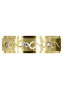 Yellow Gold Diamond Mens Wedding Band | 0.16 Carats | Satin Finish (Quinn)