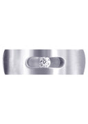 Diamond Mens Wedding Band | 0.1 Carats | Satin Finish (Jett)