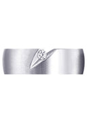 Diamond Mens Wedding Band | 0.07 Carats | Satin Finish (Thiago)