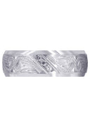Diamond Mens Wedding Band | 0.18 Carats | Satin Finish (Kyrie)