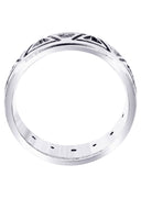 Diamond Mens Wedding Band | 0.64 Carats | Satin / High Polish Finish (Killian)