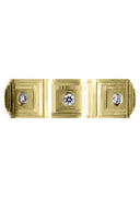 Yellow Gold Diamond Mens Wedding Band | 0.24 Carats | Wire Matt Finish (Angelo)