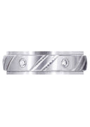 Diamond Mens Wedding Band | 0.24 Carats | Satin Finish (Louis)