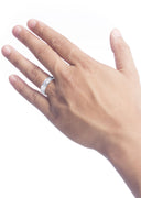 Diamond Mens Wedding Band | 0.24 Carats | Satin Finish (Louis)