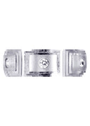 Diamond Mens Wedding Band | 0.36 Carats | Wire Matt Finish (Rafael)