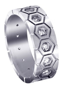 Diamond Mens Wedding Band | 0.75 Carats | Satin Finish