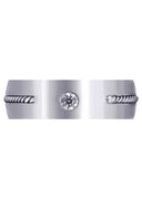 Diamond Mens Engagement Ring | 0.15 Carats | Satin Finish (Cohen)