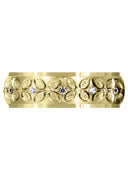 Yellow Gold Diamond Mens Wedding Band | 0.24 Carats | Satin Finish (Arthur)
