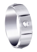 Diamond Mens Wedding Band | 0.4 Carats | Satin Finish (Holden)