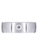 Diamond Mens Wedding Band | 0.4 Carats | Satin Finish (Holden)