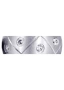 Diamond Mens Wedding Band | 1 Carats | Satin Finish (Milo)