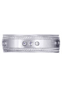 Diamond Mens Wedding Band | 0.225 Carats | Satin Finish (Jared)