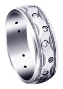 Diamond Mens Wedding Band | 0.4 Carats | High Polish Finish (Manuel)