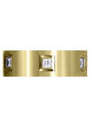 Yellow Gold Diamond Mens Engagement Ring | 0.6 Carats | Satin Finish (Jaylen)