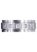 Diamond Mens Engagement Ring | 0.6 Carats | Satin Finish (Emanuel)