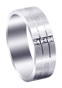 Diamond Mens Wedding Band | 0.3 Carats | Satin Finish (Allen)