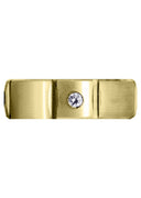 Yellow Gold Diamond Mens Wedding Band | 0.24 Carats | Satin Finish (Grady)