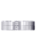 Diamond Mens Wedding Band | 0.34 Carats | Satin Finish (Rhett)