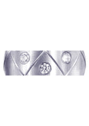 Diamond Mens Wedding Band | 0.3 Carats | Satin Finish (Keegan)