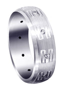 Diamond Mens Wedding Band | 0.25 Carats | Satin Finish (Remington)