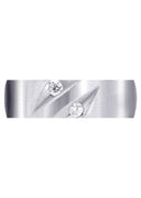 Diamond Mens Engagement Ring | 0.14 Carats | Satin Finish (Troy)