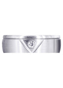 Diamond Mens Wedding Band | 0.07 Carats | Satin Finish (Emerson)