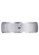 Diamond Mens Wedding Band | 0.12 Carats | Diamond Cut Finish (Drew)