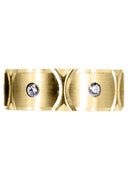 Yellow Gold Diamond Mens Wedding Band | 0.3 Carats (Colby)