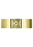 Yellow Gold Diamond Mens Wedding Band | 0.07 Carats (Deacon)