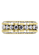 Yellow Gold Diamond Mens Engagement Ring | 3.68 Carats (Landyn)