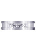 Diamond Mens Wedding Band | 0.25 Carats | Satin Finish (Maximiliano)